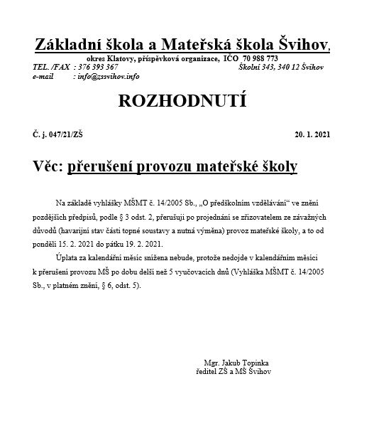 Rozhodnut o uzaven M